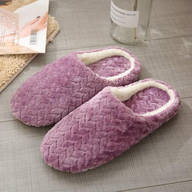 Fluffy slippers