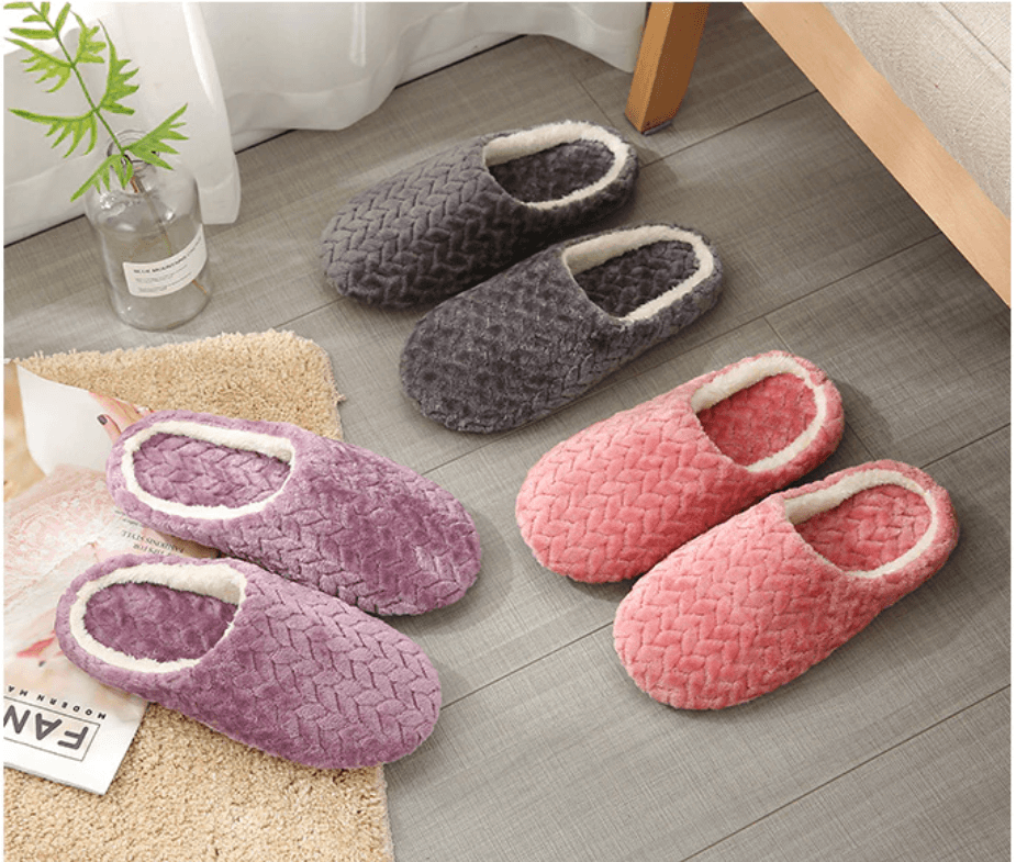 Fluffy slippers