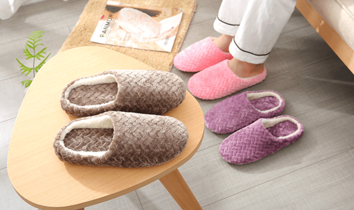 Fluffy slippers