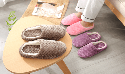 Fluffy slippers