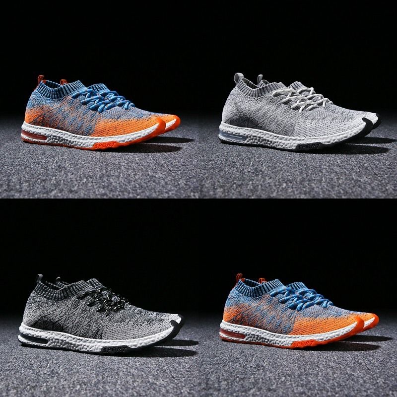 Fly-knitted Breathable Men's Sneakers