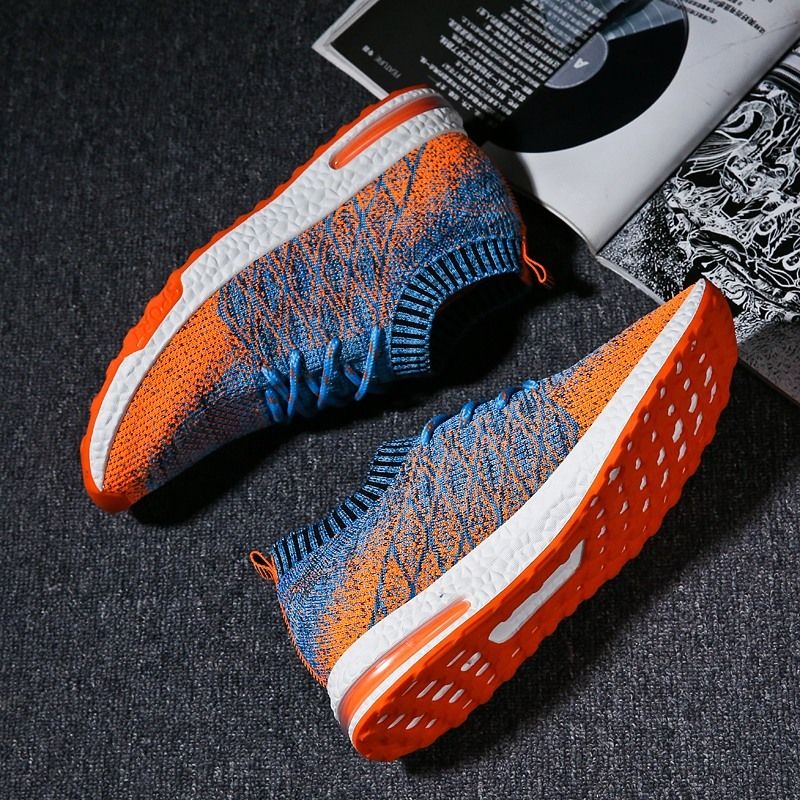 Fly-knitted Breathable Men's Sneakers