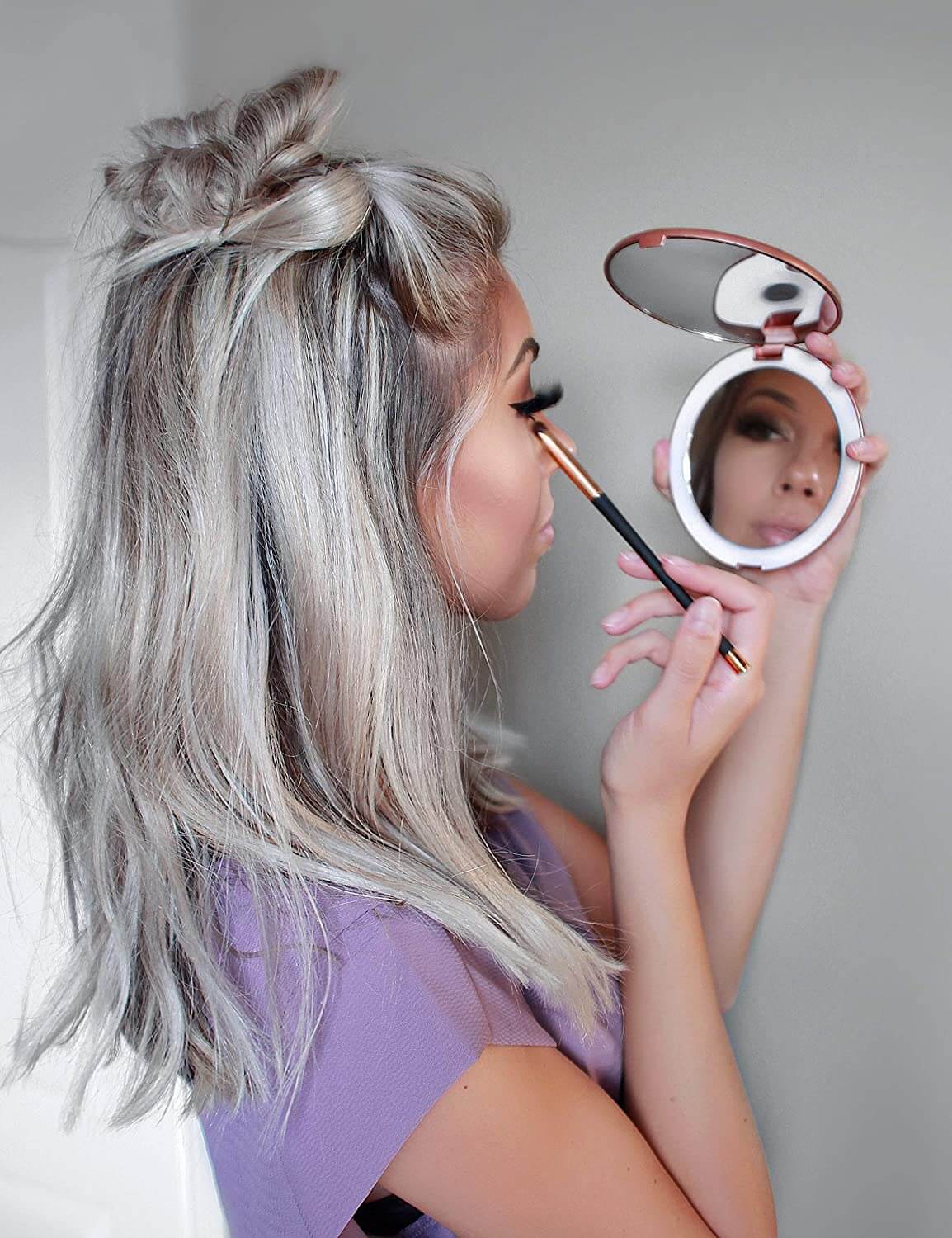 Foldable LED Beauty Mirror
