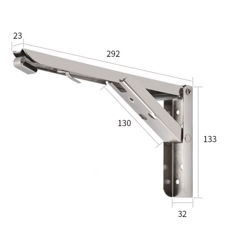 Foldable Wall Shelf Bracket (2pcs)