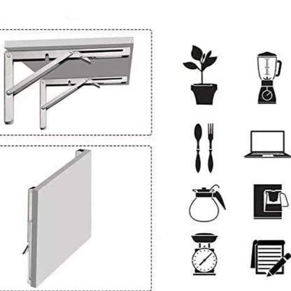 Foldable Wall Shelf Bracket (2pcs)