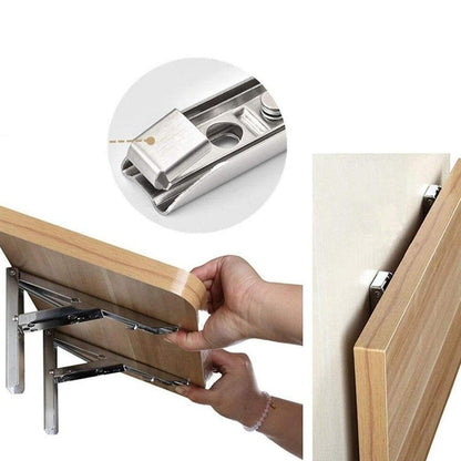 Foldable Wall Shelf Bracket (2pcs)