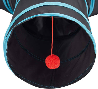 Foldable cat play tunnel