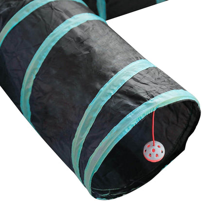 Foldable cat play tunnel