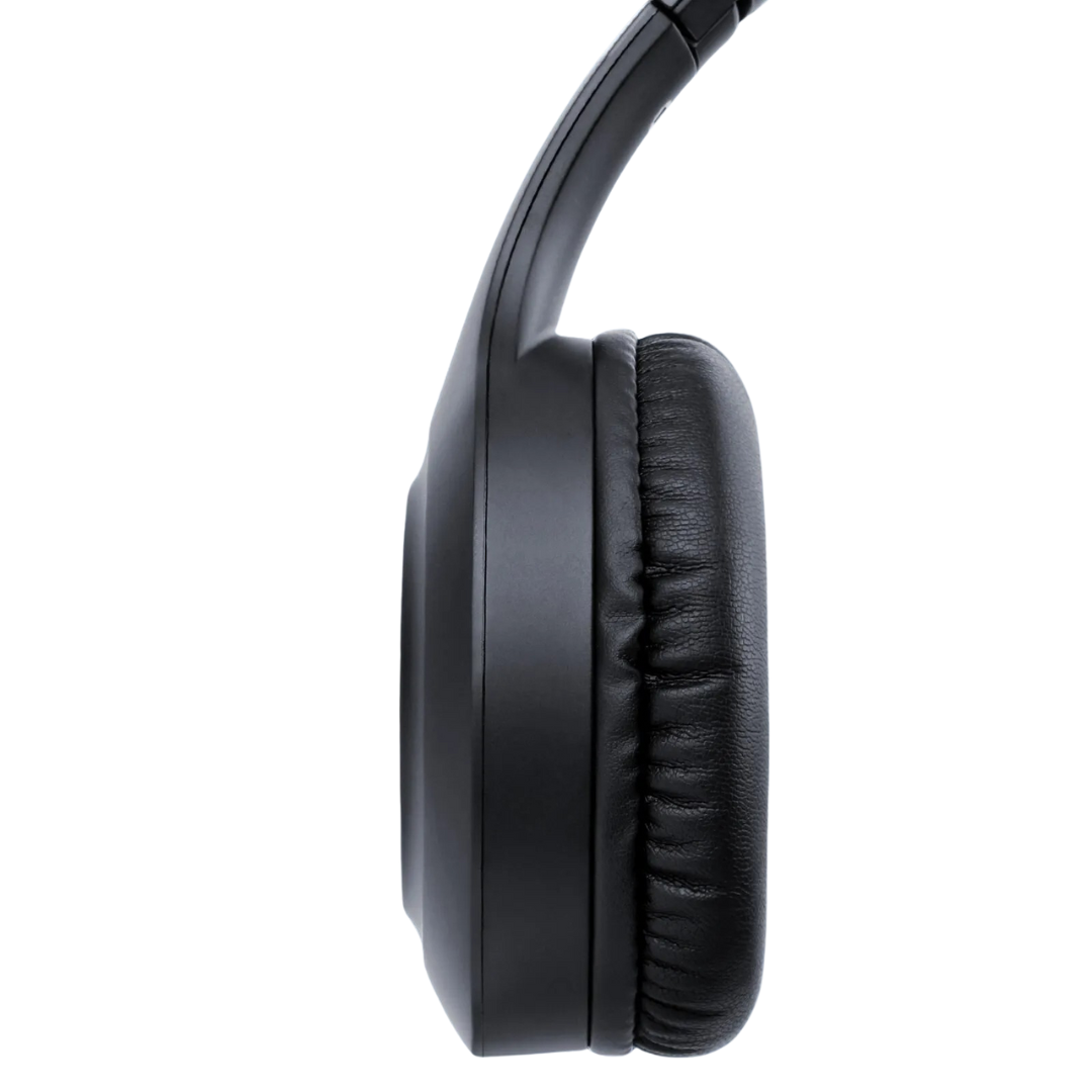 Foldable wireless headphones with active noice cancellation and microphone