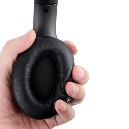 Foldable wireless headphones with active noice cancellation and microphone
