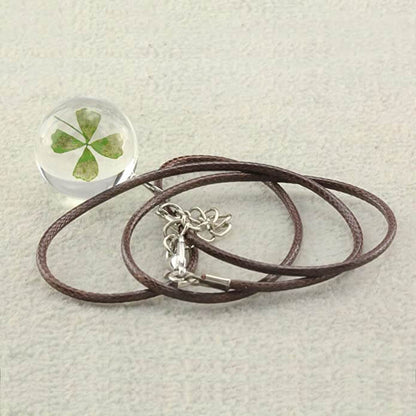 Four-leaf clover necklace