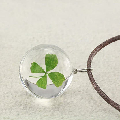 Four-leaf clover necklace