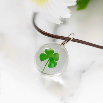 Four-leaf clover necklace