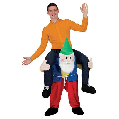 Funny Halloween Costume On a Friend's Shoulders