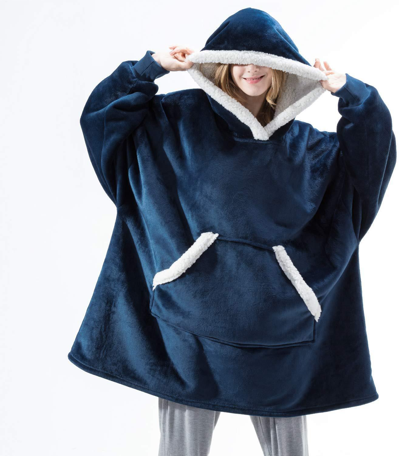 Furry Hoodie Blanket