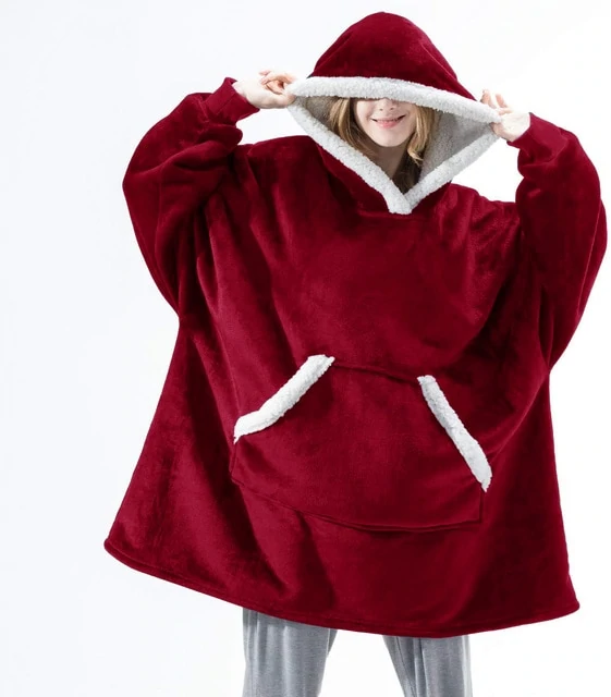 Furry Hoodie Blanket