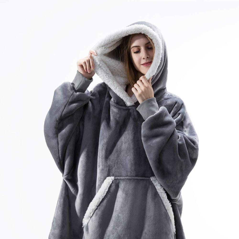 Furry Hoodie Blanket
