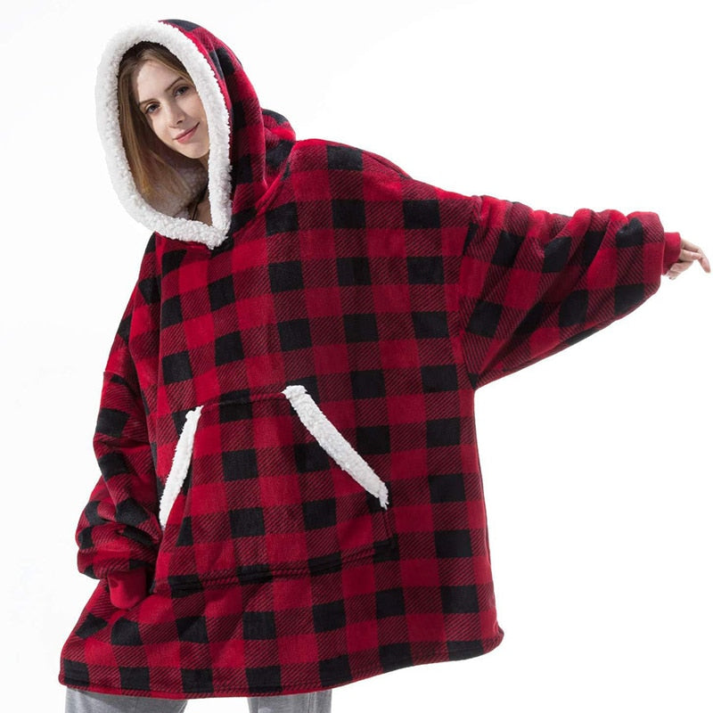 Furry Hoodie Blanket