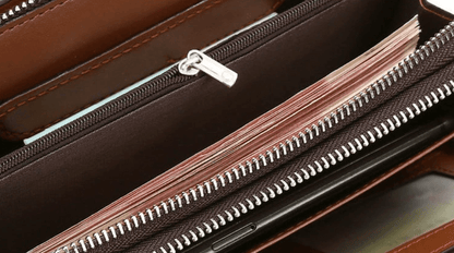 Genuine leather men's clutch bag