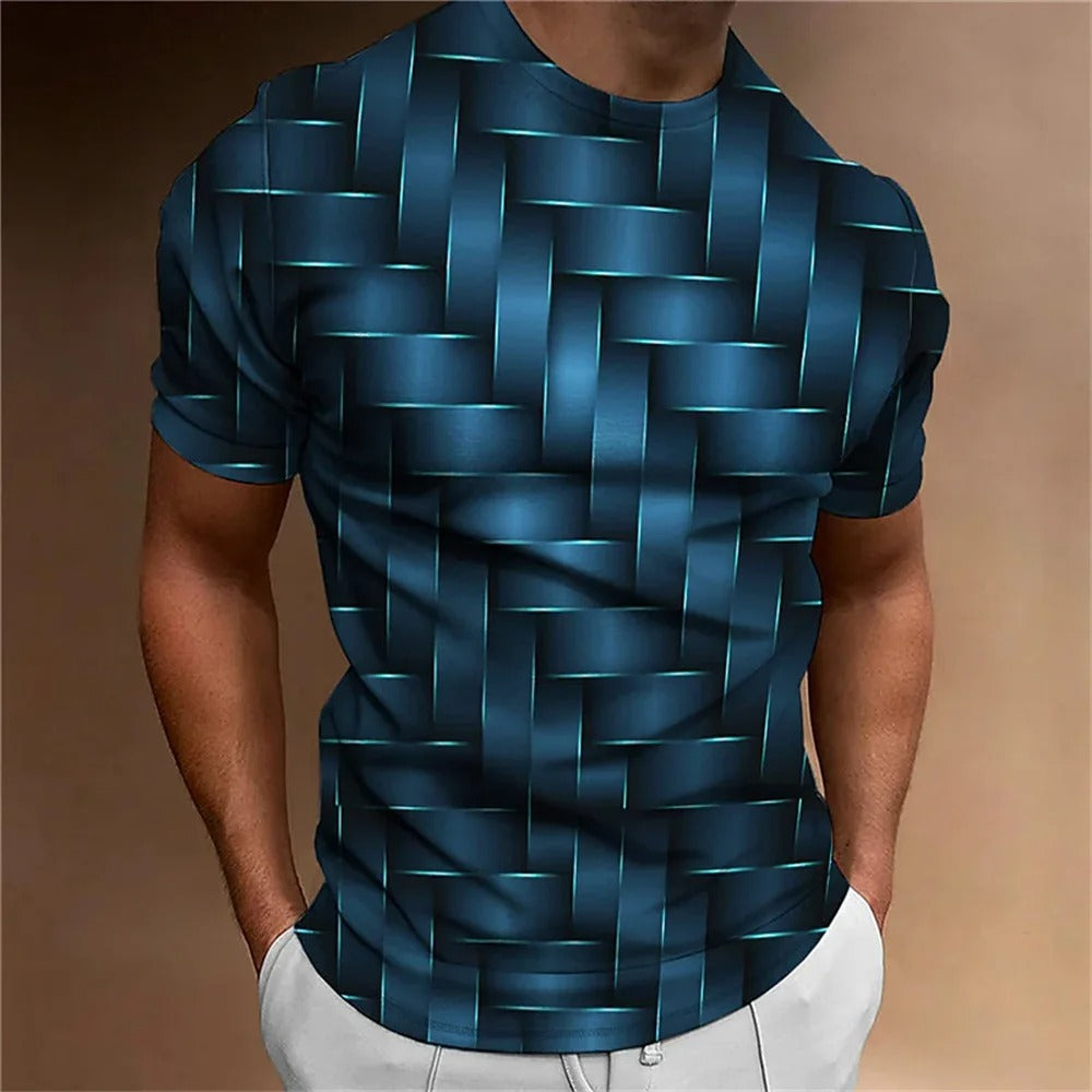 Geometric 3D Men's T-shirt