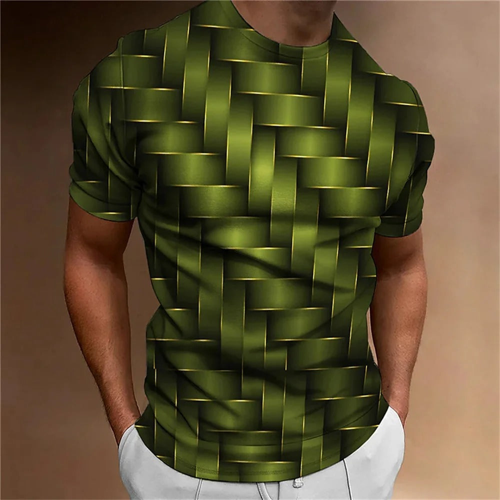 Geometric 3D Men's T-shirt