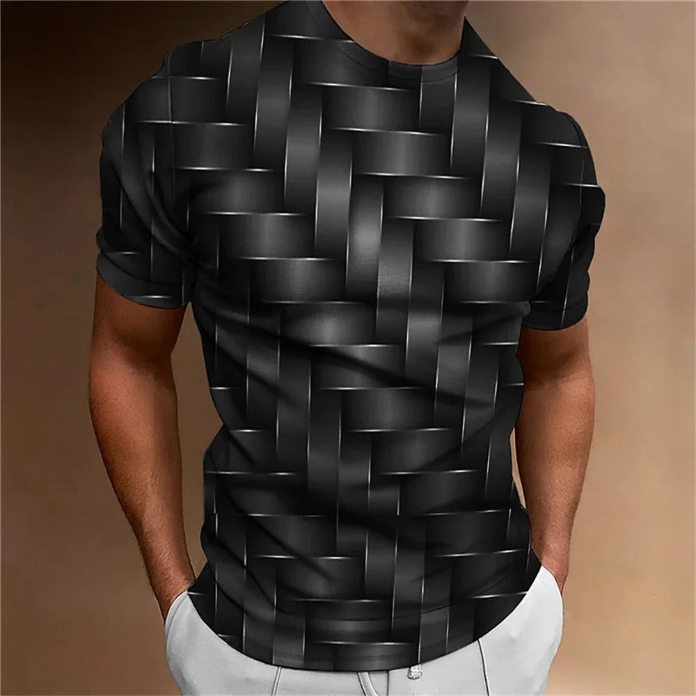 Geometric 3D Men's T-shirt