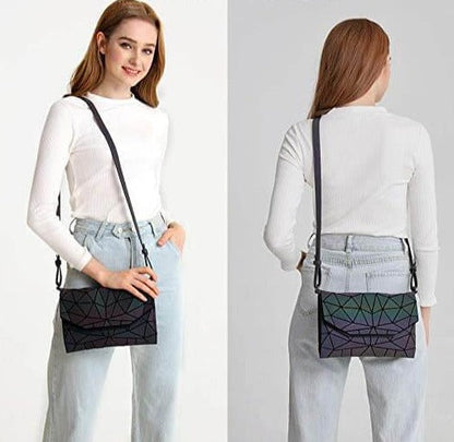 Geometric Luminous Crossbody Bag