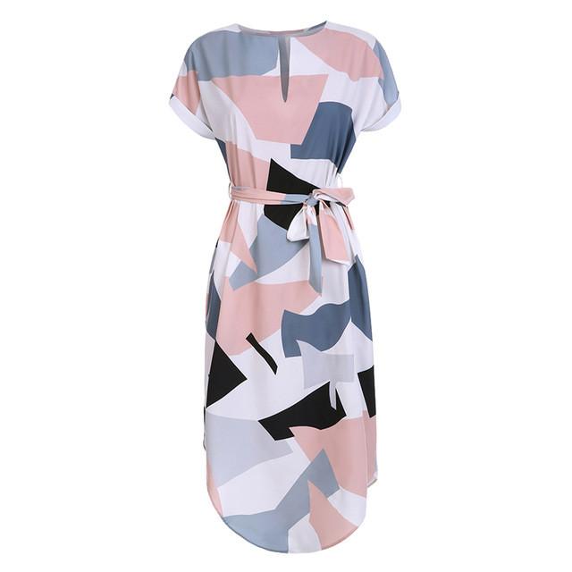 Geometric Pencil Dress