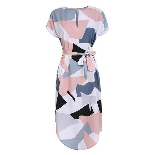 Geometric Pencil Dress