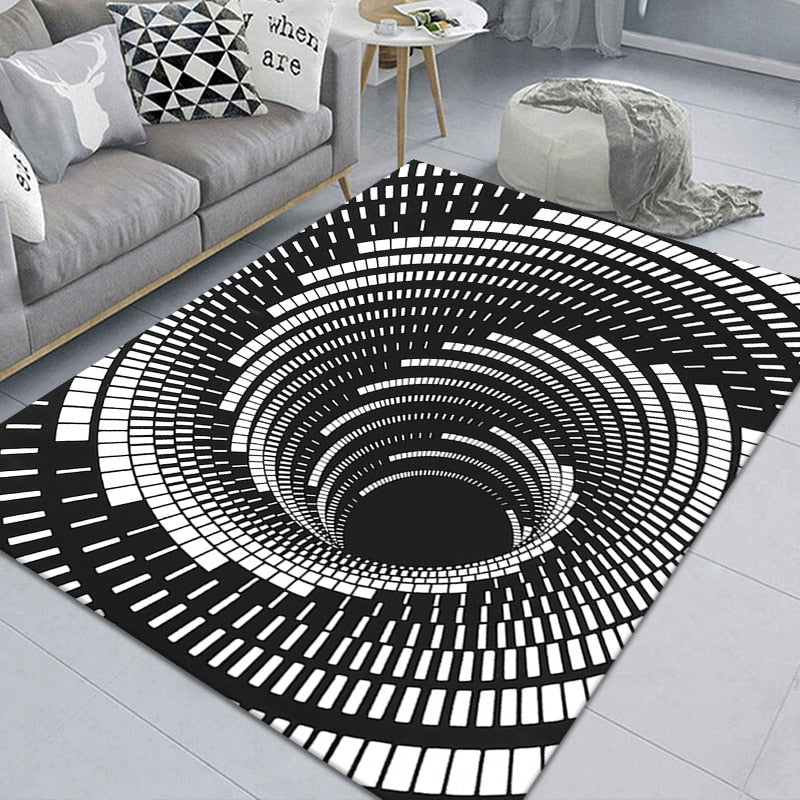 Geometric illusion blanket