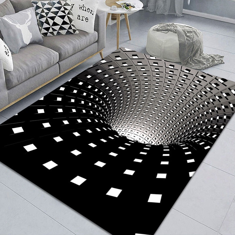 Geometric illusion blanket