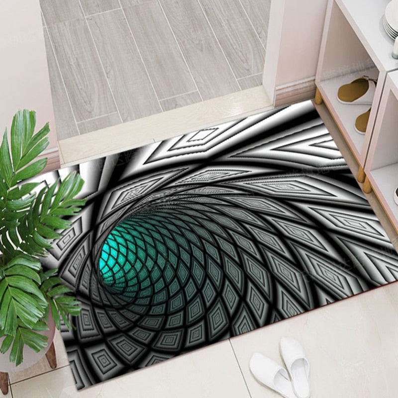 Geometric illusion blanket