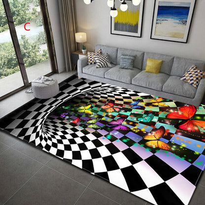 Geometric illusion blanket