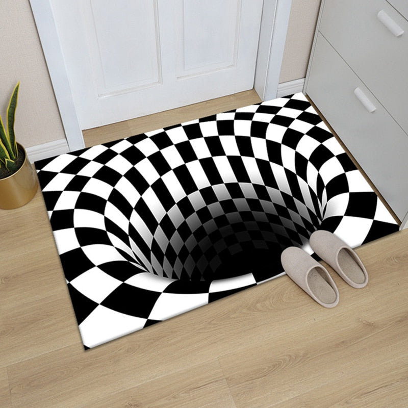 Geometric illusion blanket