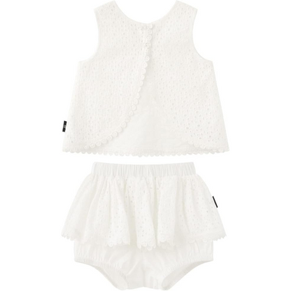 Girls' hollow lace set
