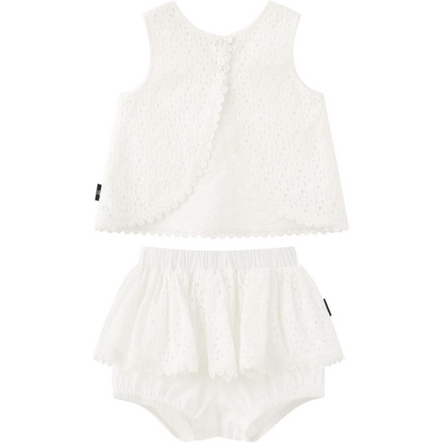 Girls' hollow lace set