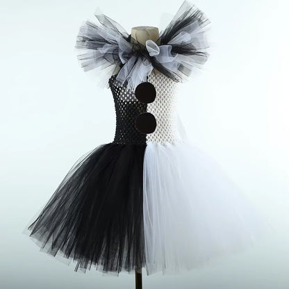 Girls' Clown Costume Tutu Dress for Halloween Party 2