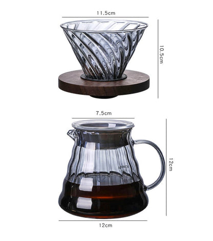 Glass Coffee Dropper Set