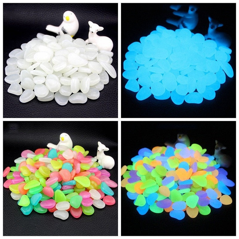 Glow in the Dark Garden Stones