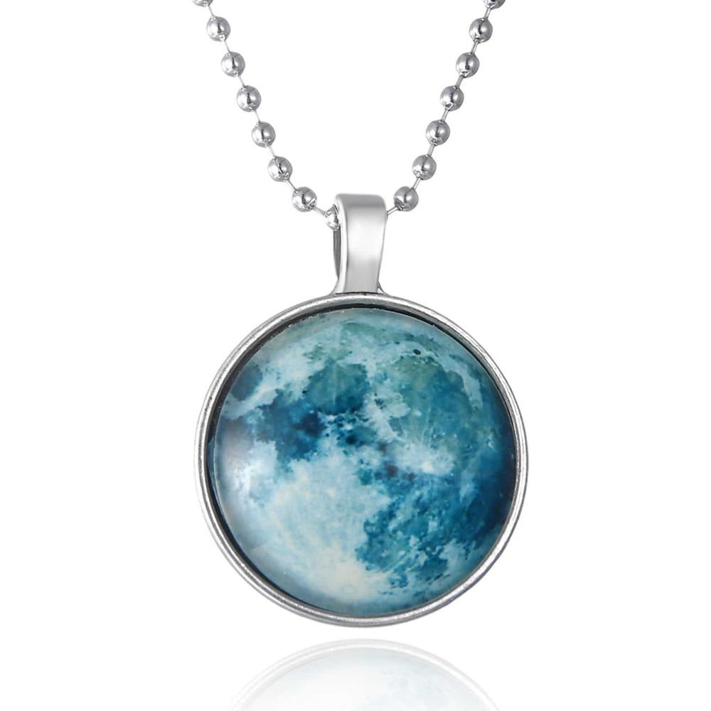 Glow in the Dark Moon Necklace