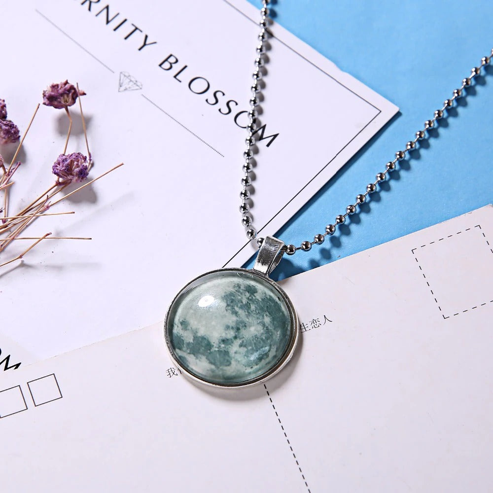 Glow in the Dark Moon Necklace
