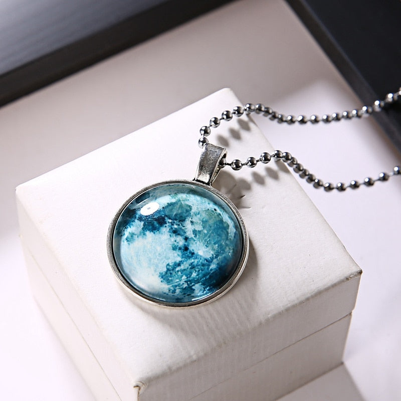 Glow in the Dark Moon Necklace