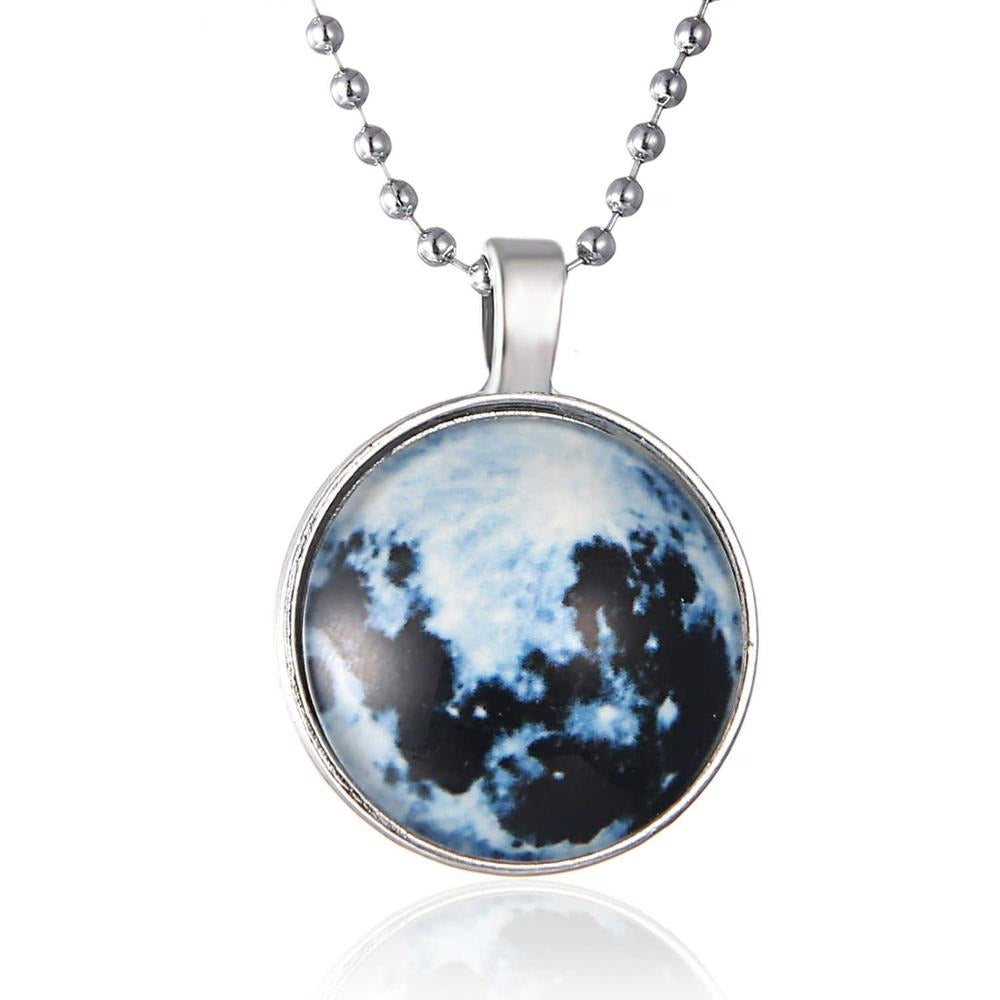 Glow in the Dark Moon Necklace