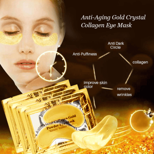 Gold Crystal Collagen Eye Mask