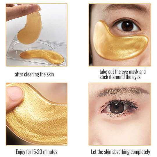 Gold Crystal Collagen Eye Mask