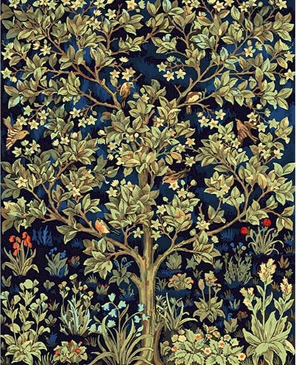 Green tree paint-by-numbers kit