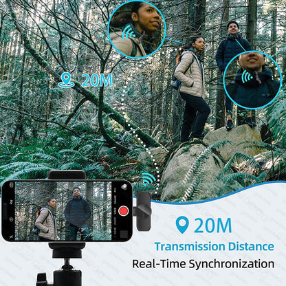 Draadloze Lavalier Mini Mic