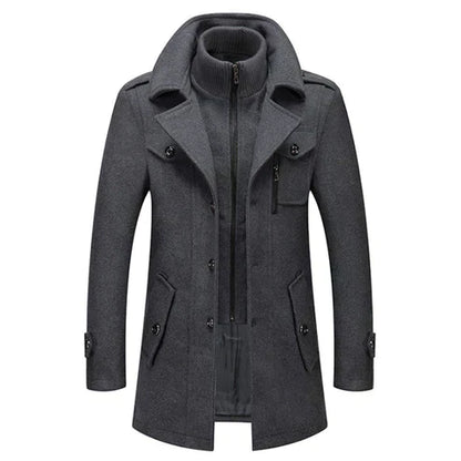 Men's Winter Coat Luxury Stylish Polyester for Cold Weather