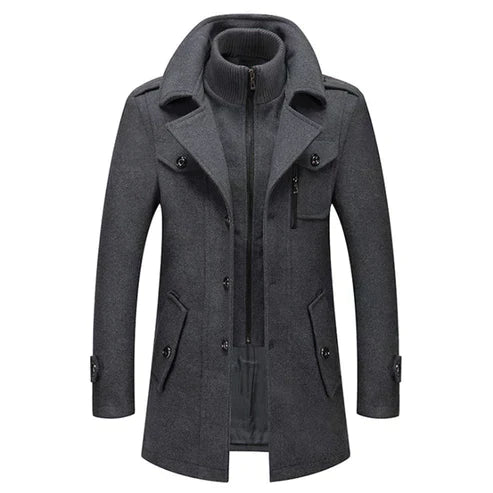 Men's Winter Coat Luxury Stylish Polyester for Cold Weather