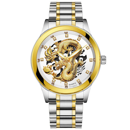 Ultrathin Golden Dragon Watch